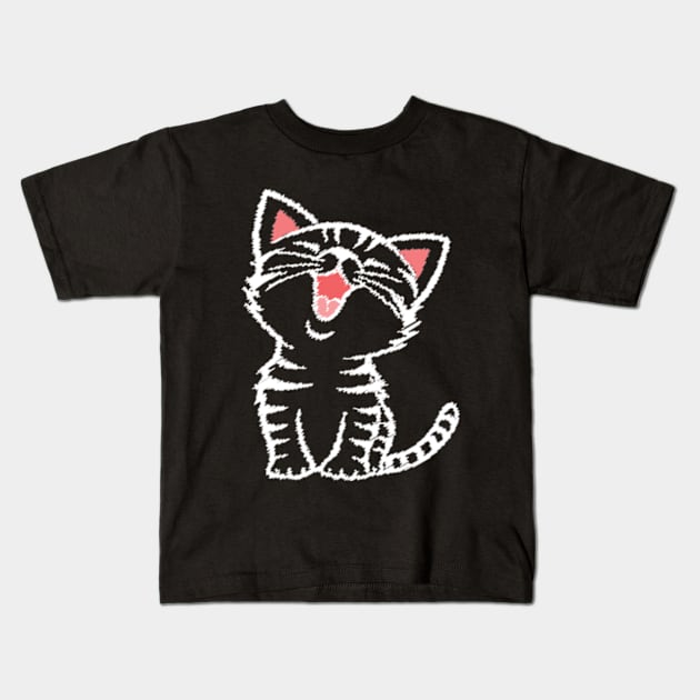 American Shorthair Happy Kids T-Shirt by RiseInspired